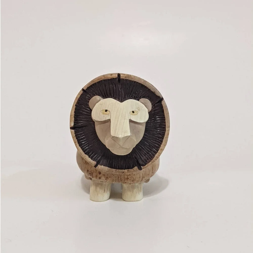 Enesco Home Grown Mushroom Lion Figurine‎ RARE Anthropomorphic Animal No Box